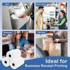10-50 Rolls 3-1/8&Prime; x 230&prime; Thermal Paper Rolls Cash Register POS Receipt Paper