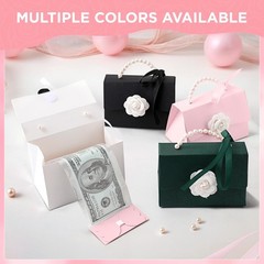 Money Pull Box Cash Surprise Mini Rose Handbag 30 PCS Transparent Bags