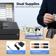 Money Counter Machine Currency Cash Bank Counterfeit Detector Cash Counting