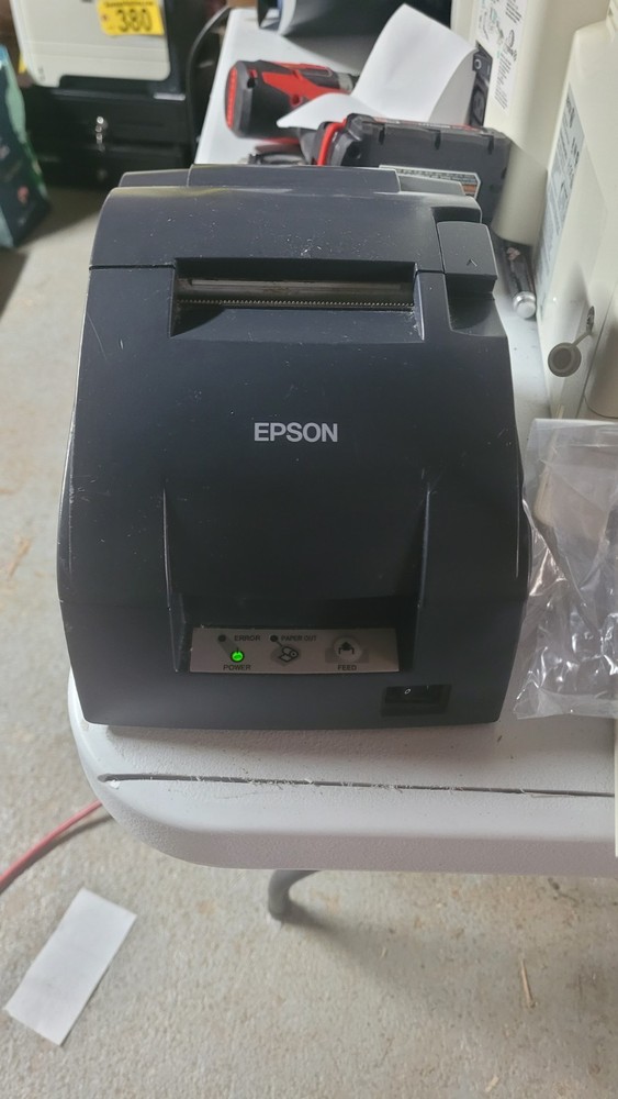Epson TM-U220B M188B Dot Matrix POS Receipt Printer W/ (15) Receipt Paper Rolls
