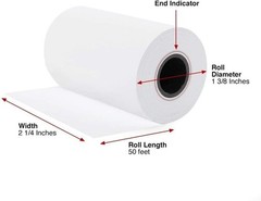 High-Performance 2.25&Prime; x 50&prime; POS Thermal Paper Rolls – 50 Count, Biodegradable