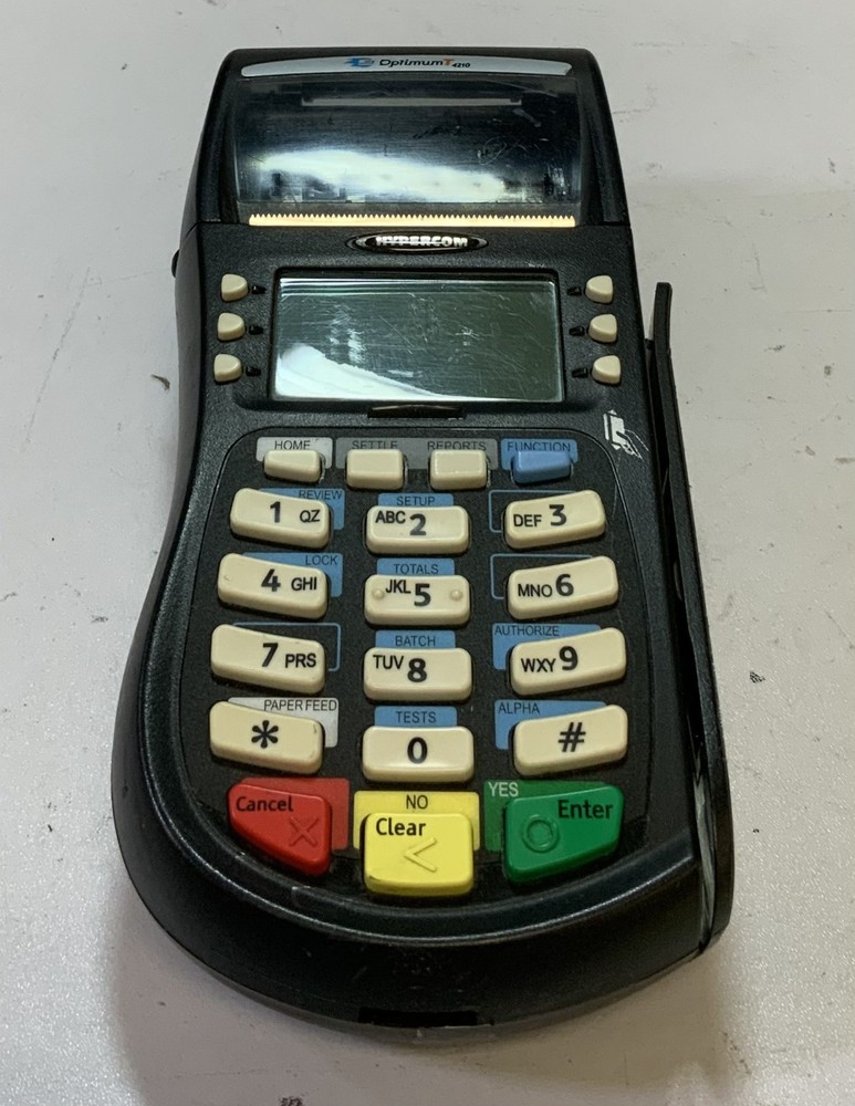 Hypercom Optimum T4210 Credit Card Terminal (010332-306R ZB), Black « J2C »