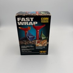 MMF Industries Fast Wrap Coin Counting Tubes 4 Color Coded Set 224000400 USA