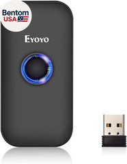Mini 1D Bluetooth Barcode Scanner, 3-In-1 Bluetooth & USB Wired & 2.4G Wireless