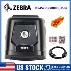 Zebra DS457-SR20009 1D 2D Fixed Mount Reader Barcode Scanner With USB Cable US