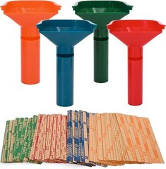 4 Pack Coin Sorter Tubes with 100Pcs Coin Rolls Wrappers Assorted