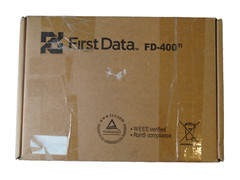 First Data FD-400 Ti Credit Debit Card EBT Machine w/ 2 in Touch Screen Works