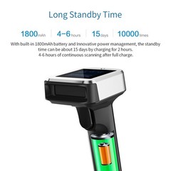 Symcode 2D QR Bluetooth Barcode Scanner with Screen Display with Charging Bas…