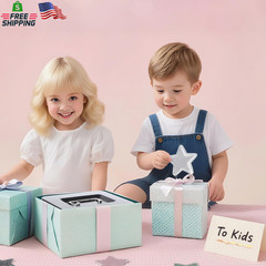 KYODOLED Cash Box with Combination Lock Safe Metal Money Box with Money Tray for