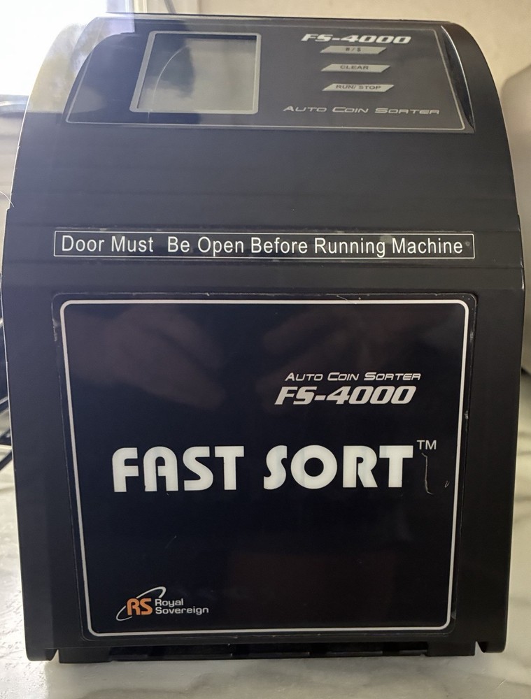 Electric coin sorter Royal Sovereign DigitalFS-4000 « Fast Sort » 4-Rows – Black