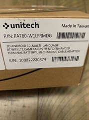 UNITECH PA760 MOBILE HANDHELD COMPUTER BARCODE SCANNER PA760-W1LFRMDG