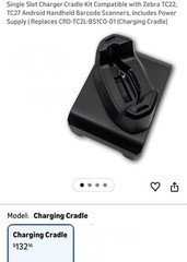 Zebra SHARECRADLE-01 CRD-TC51-1SCU1-01 Single Slot Charge Cradle TC51 TC56