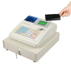 48 Key Electronic Cash Register Money Handling Digital LED Display w/ Key
