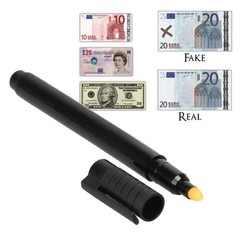 Counterfeit Money Check Detector (1 Pack) Pen Marker Fake Dollar Bill Currency