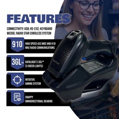 Ultra Rugged Wireless POS Retail Barcode Scanner w/Kit – Similar to Zebra DS3678