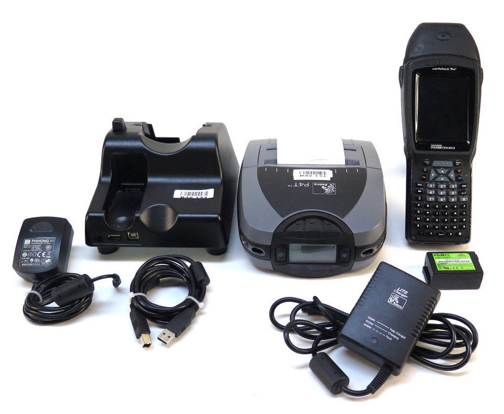 Psion Teklogix Workabout Pro 3 7527C-G2 RF Scanner w/ Zebra P4T Mobile Printer