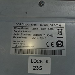 NCR Cash Drawer 16&Prime; – 24V HSR, 5B5C, Black w/SS Front – W/Key
