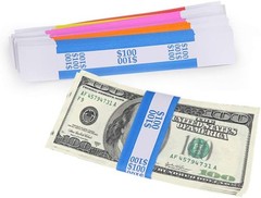 400 Self-Sealing Currency Straps – Effortless Bill Organization for Businesses
