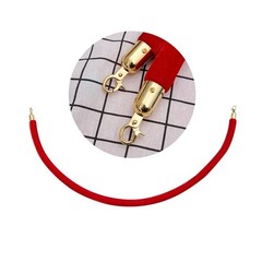 Crowd Control Wire Barrier Rope Crowd Control Rope Pole Self-Closing Buckle 1PC