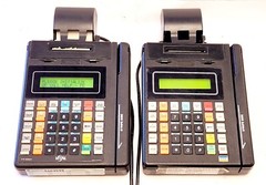 HYPERCOM T7P-T & VERIFONE VX570 POS CREDIT CARD READERS LOT (USED)