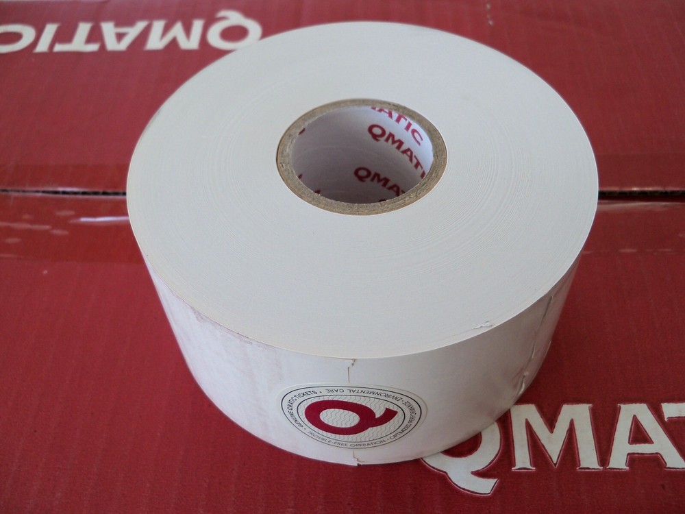Qmatic Ticket Roll Black 58g 62mm 3000 tickets/roll – for BP 28 Series Printers