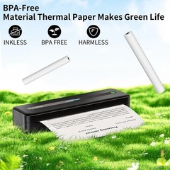 4 Rolls Thermal Printer Paper 8.5&Prime;x11&Prime; US Letter Size Paper Quick-Dry Thermal…