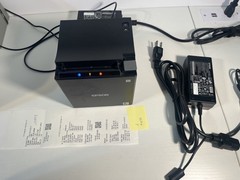 EPSON TMm30ii BLUETOOTH LAN Printer + Power Supply TESTED #a9998