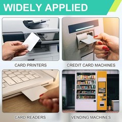 200 Pcs Credit Card Reader Cleaner Cards Dual Side Cr80 Reader Cleaning Scanner