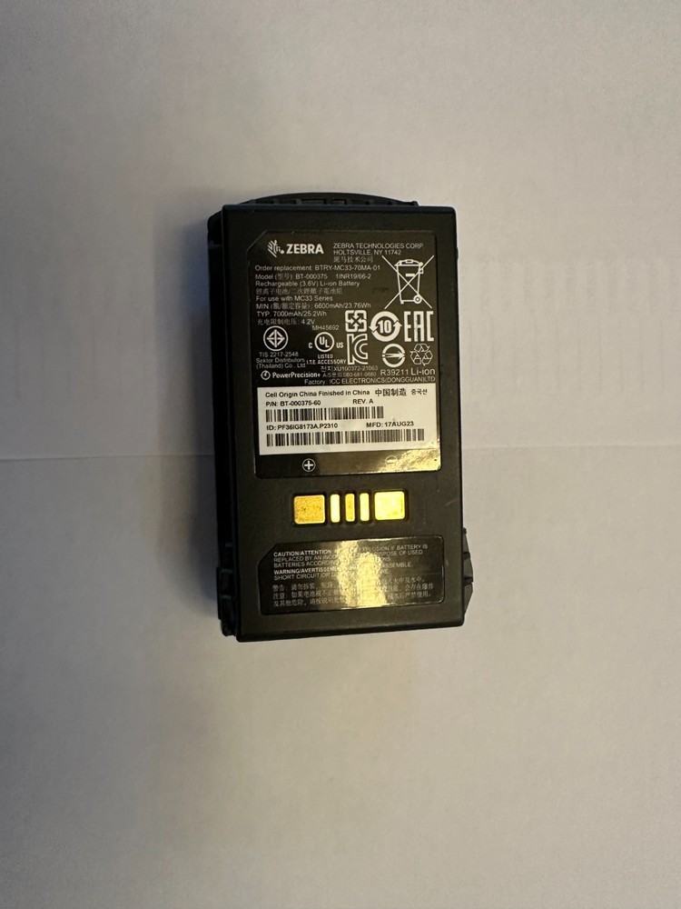 NEW BT-000375 7000mAh Battery Zebra MC3300 MC3300x MC3300AX BTRY-MC33-70MA-01