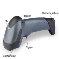1D Wired Barcode Scanner USB Handheld Laser Bar Code Reader for POS&Retail Store