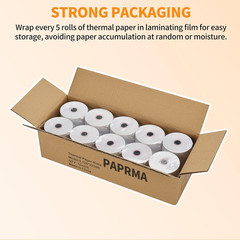 3 1/8 » x 230ft&rsquo; Thermal Paper Receipt 10 Rolls, Receipt Paper POS Cash Register