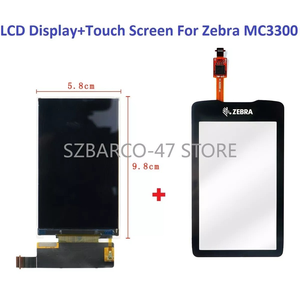 LCD Module Display + Touch Screen Digitizer Glass Panel For Zebra MC3300 MC33