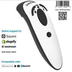 Socket Mobile DuraScan D750 Bluetooth Barcode Scanner Open Box White