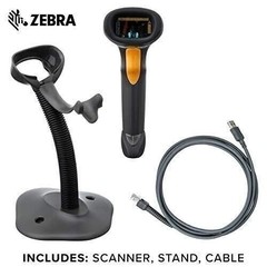 Symbol Zebra LS2208 Series Corded Handheld Standard Range Laser Scanner Kit…