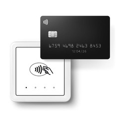 Sumup Solo Credit Card Payment Card Reader Charging Station. Full Touch-Screen