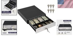Heavy Duty Cash Register Tray, 4 Bill 5 Coin Slots, Lockable