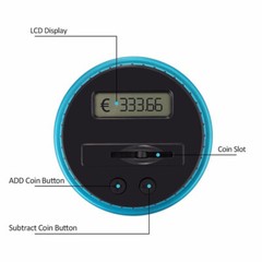 X-Large Piggy Bank Digital Coin Counting Bank LCD Digital Coin Counter Kids