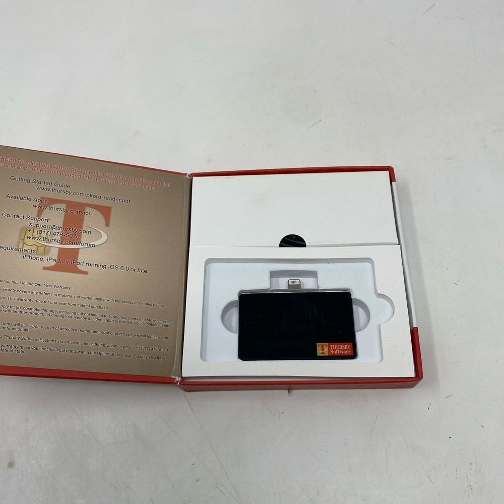 Thursby PKard Smart Card Reader, Lightning Connector, Black TSS-PK7