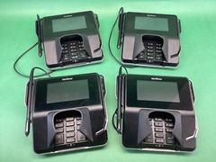 Lot of 4- VeriFone MX 915 M177-409-01-R Credit Card Terminals + Wands UNTESTED