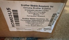 Brother Genuine Receipt Paper Rolls – 36 Roll Case
