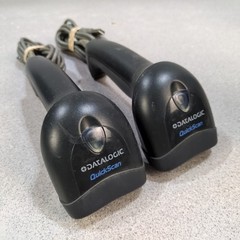 LOT OF 2 – DATALOGIC QUICKSCAN QD2130-BK BARCODE SCANNER (WITH USB CABLES)