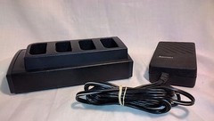 Intermec Z2400 4 Bay Four Slot Battery Charger Charging with 12V Power Supply