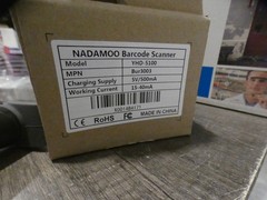 Nadamoo Barcode Scanner YHD-5100 Handheld USB Reader 2.4GHZ w/Wireless Dongle