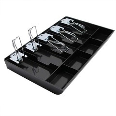 Cash Register Drawer Insert Tray 5 Bill/4 Coin 5Bill/4 Coin, black