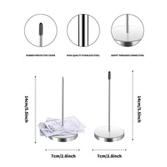 2 Pieces of 17inch Aluminum Sliding Restaurant Order Ticket Clip Rails, with …