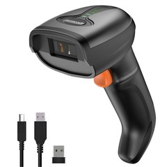 Bluetooth 6.0 Barcode Scanner 3in1 2.4Ghz Wireless USB Wired 1D Laser Hand