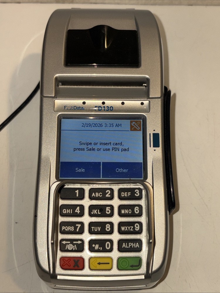 First Data FD130 Duo Credit Card Terminal