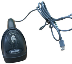 Symbol LS2208-SR20007R General Purpose Barcode Scanner Kit with Stand – Gray
