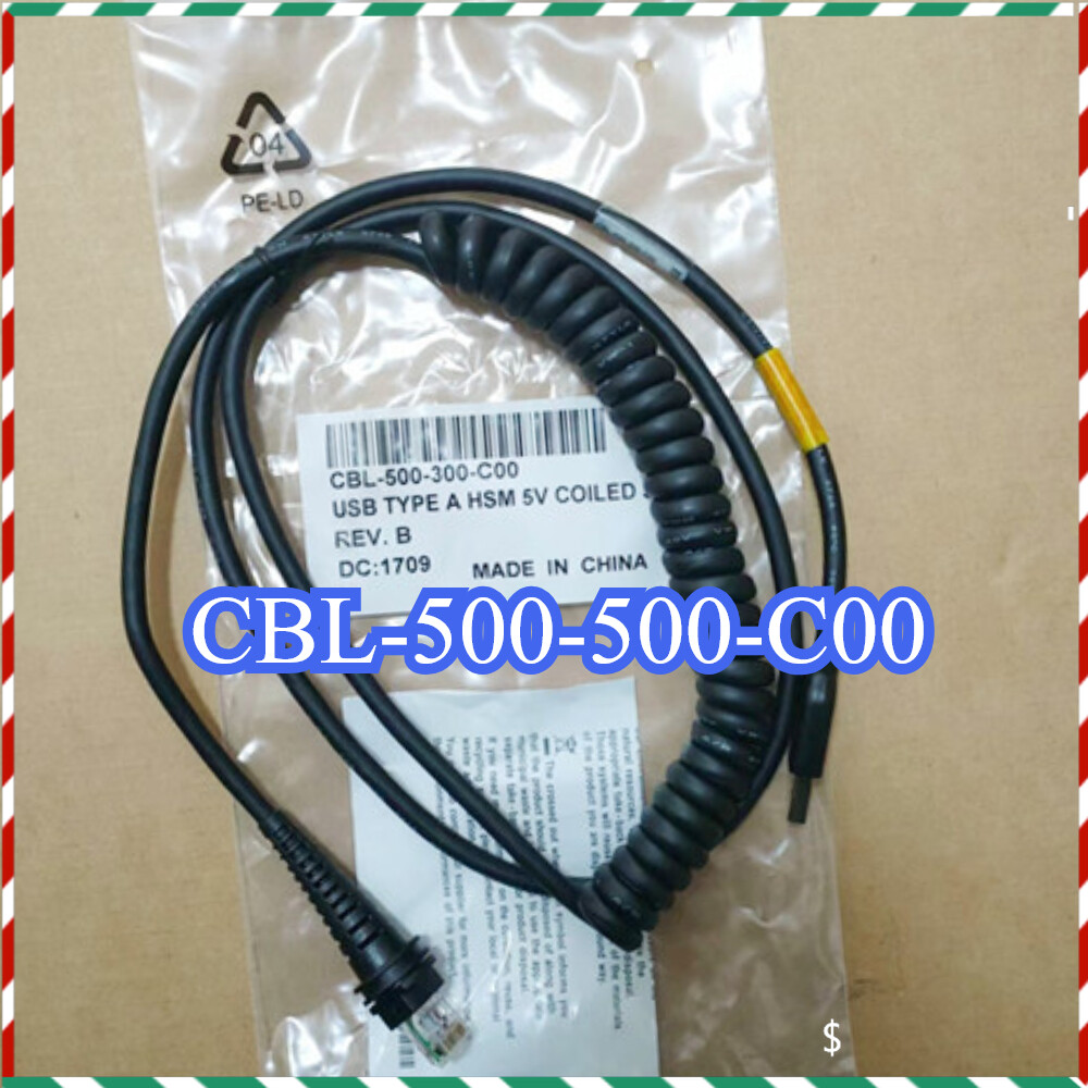 5M Honeywell CBL-500-500-C00 1900/1200G/1300G USB Coiled Curve Cable TypeA 16.4&prime;