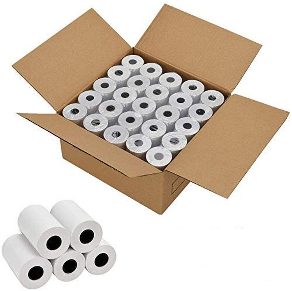 Thermal Paper 2 1/4 inch x 50 feet, Cash Register POS Receipt Paper for Credi…